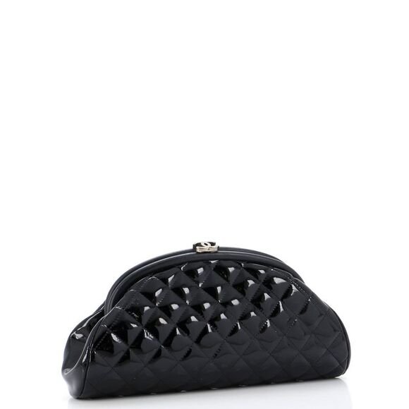 Chanel Timeless Clutch Quilted Patent Black - Picture 3 of 11
